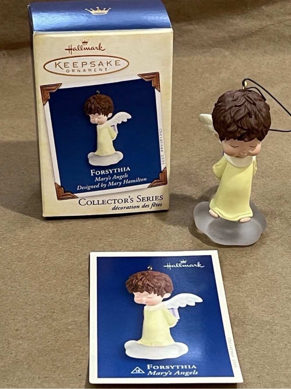 Vintage Hallmark Mary's Angels #18 Christmas Ornament
"Forsythia" + Memory Card